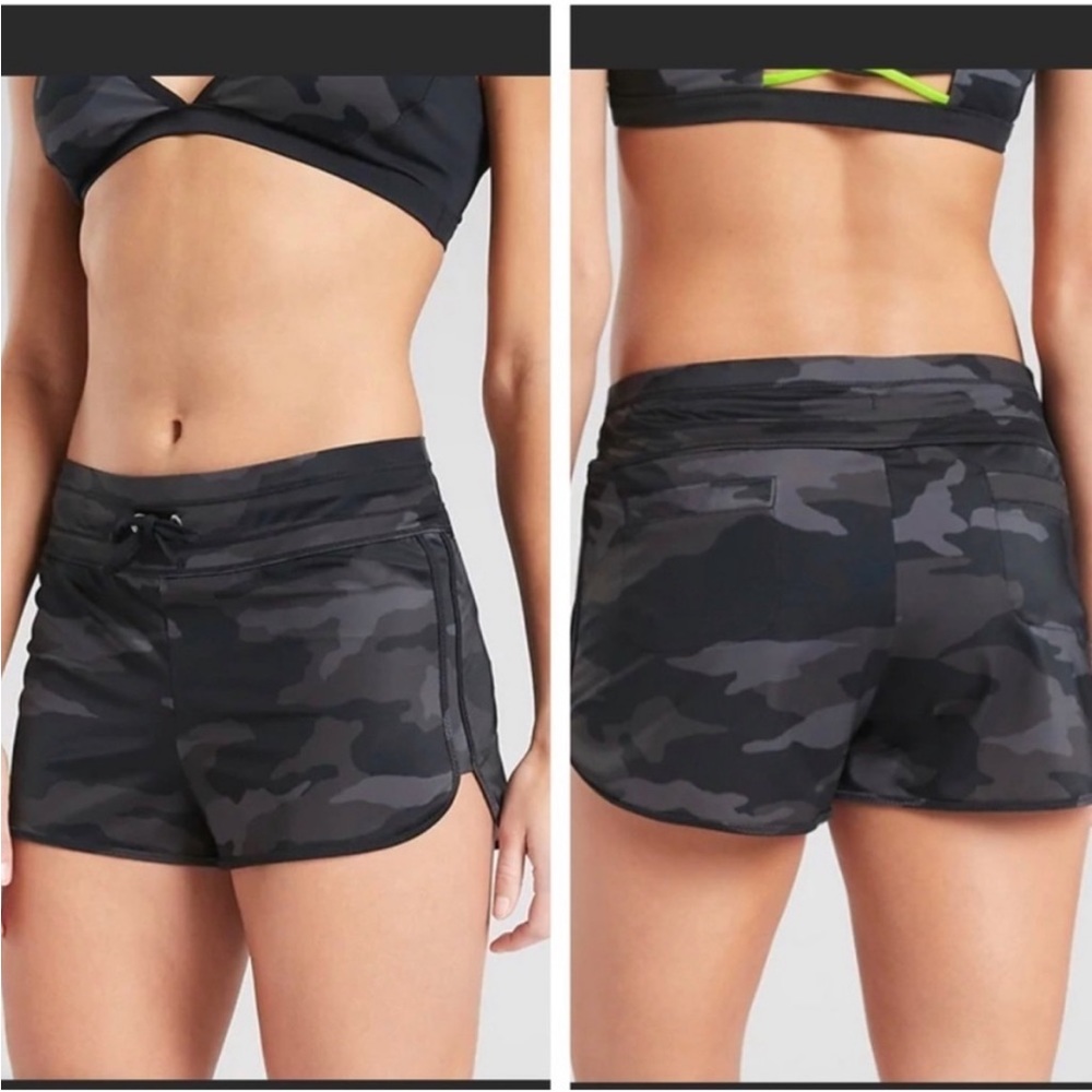 Like new Athleta Kata Swim Short in Black camo